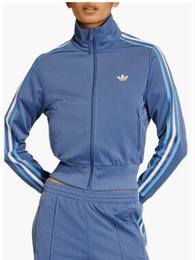 Adidas Originals Firebird Track Jacket Womens size L Crew Blue